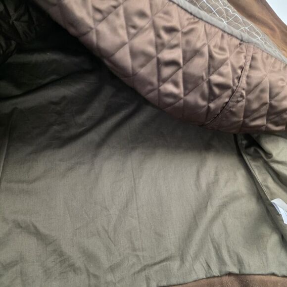 J.Crew Men’s Brown Label Suede‎ Leather Coat / Jacket Large Zipper Lining Toggle - Picture 13 of 13